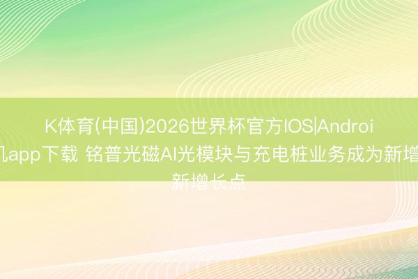 K体育(中国)2026世界杯官方IOS|Android手机app下载 铭普光磁AI光模块与充电桩业务成为新增长点