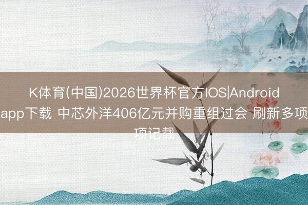 K体育(中国)2026世界杯官方IOS|Android手机app下载 中芯外洋406亿元并购重组过会 刷新多项记载