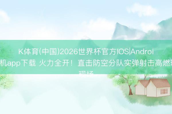 K体育(中国)2026世界杯官方IOS|Android手机app下载 火力全开!直击防空分队实弹射击高燃现场
