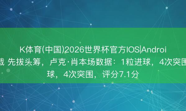 K体育(中国)2026世界杯官方IOS|Android手机app下载 先拔头筹，卢克·肖本场数据：1粒进球，4次突围，<a href=