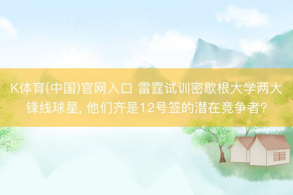 K体育(中国)官网入口 雷霆试训密歇根大学两大锋线球星， 他们齐是12号签的潜在竞争者?