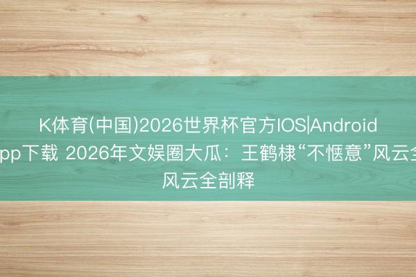 K体育(中国)2026世界杯官方IOS|Android手机app下载 2026年文娱圈大瓜：王鹤棣“不惬意”风云全剖释