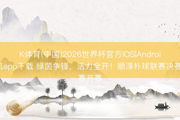 K体育(中国)2026世界杯官方IOS|Android手机app下载 绿茵争锋，活力全开！顺淳朴球联赛决赛开赛