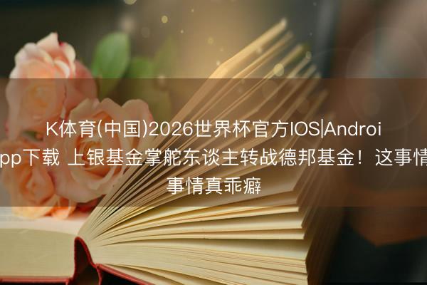 K体育(中国)2026世界杯官方IOS|Android手机app下载 上银基金掌舵东谈主转战德邦基金！这事情真乖癖