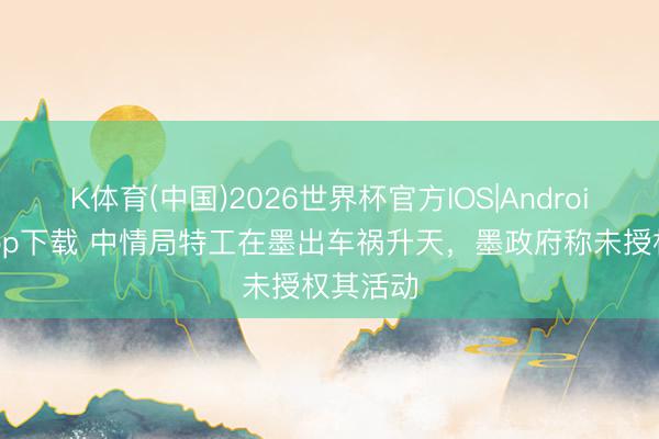 K体育(中国)2026世界杯官方IOS|Android手机app下载 中情局特工在墨出车祸升天,墨政府称未授权其活动